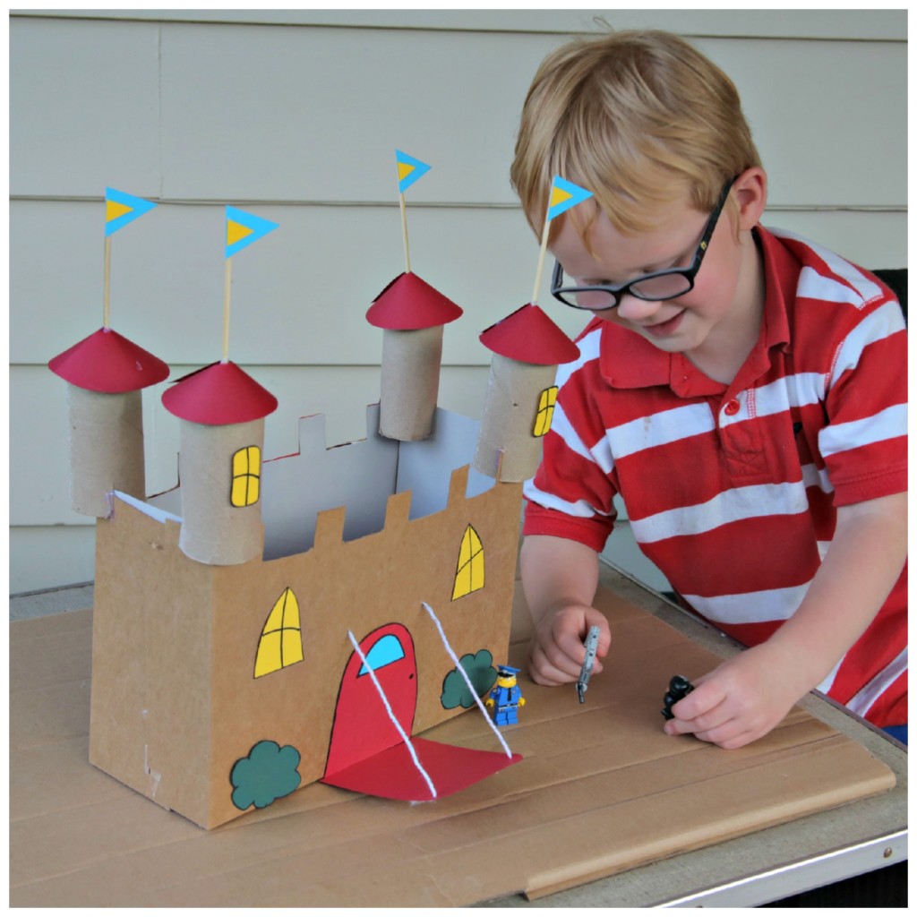 Recycled Cardboard Castle Craft