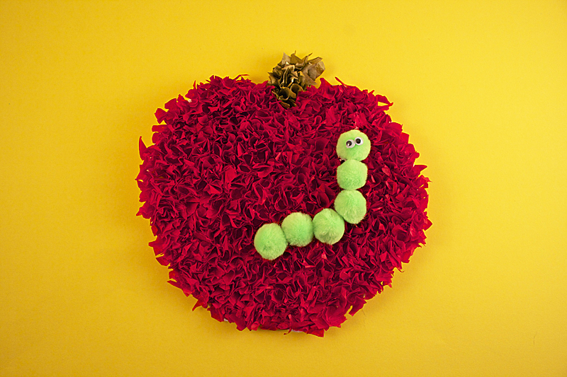 Puffy Tissue Paper Apple by Amanda Formaro for Kix Cereal