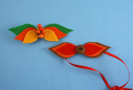 Fall Leaf Bow Tie & Hair Bow