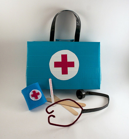 Cereal Box Doctor's Kit