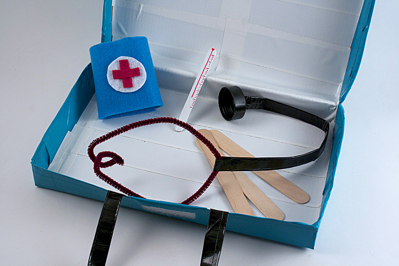 Cereal Box Doctor's Kit